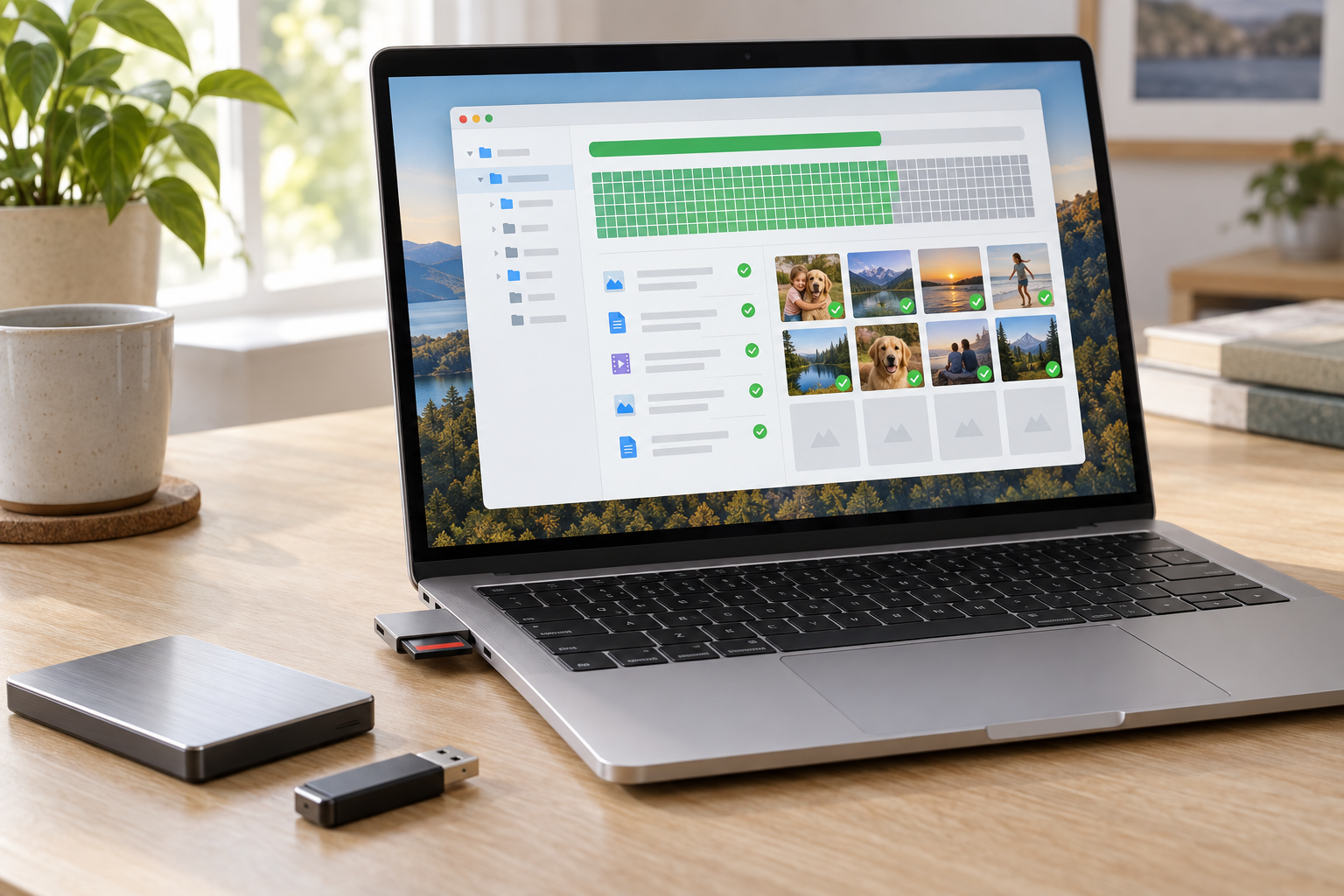 Recovering files from an SD card on a laptop